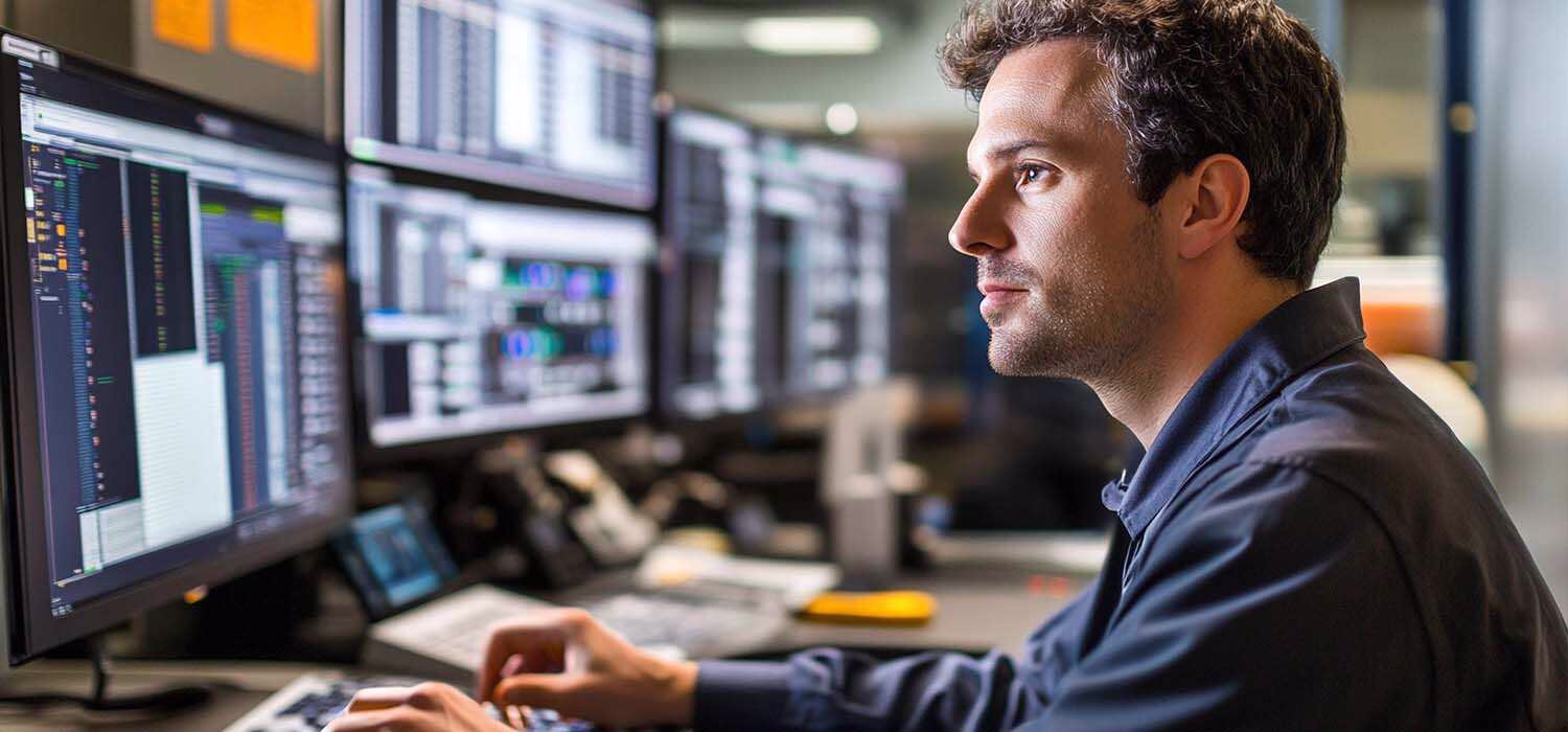 IT technician providing remote support via ConnectWise Control