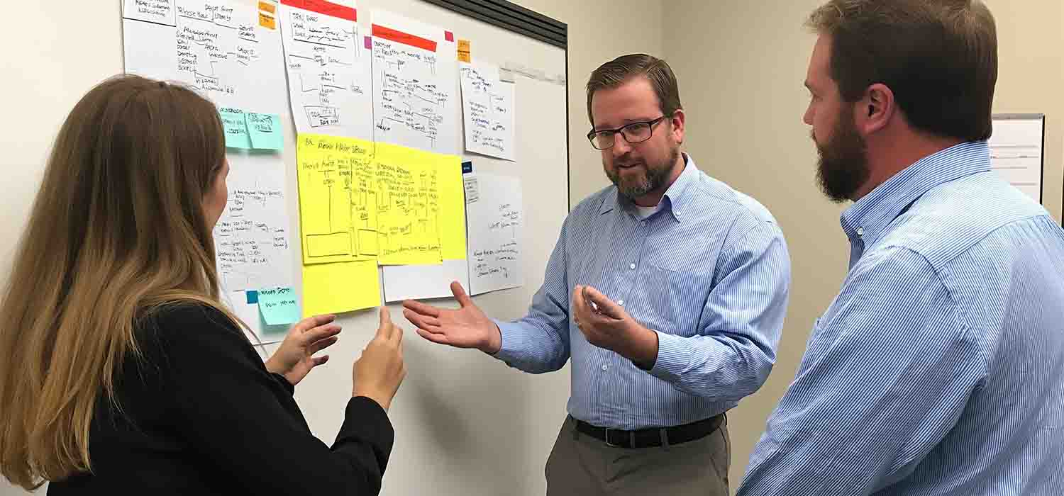 Strategic roadmap planning session with business and IT leaders