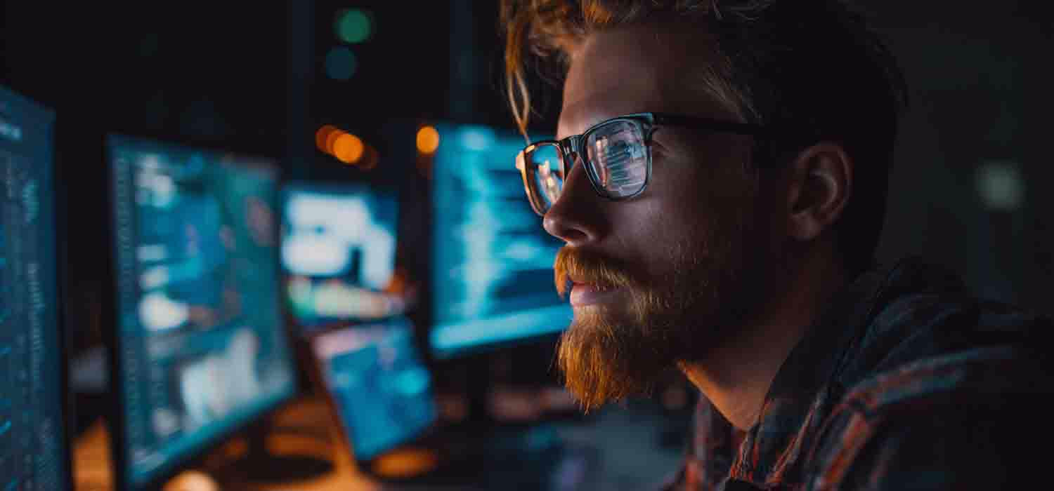 IT Auditor examining company's technologies