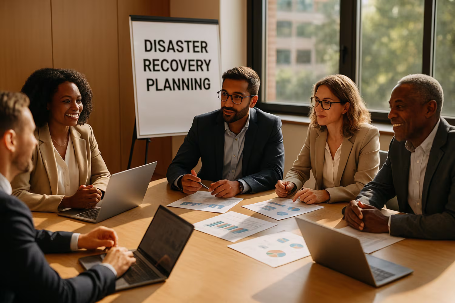 Team Discussing Disaster Recovery Planning