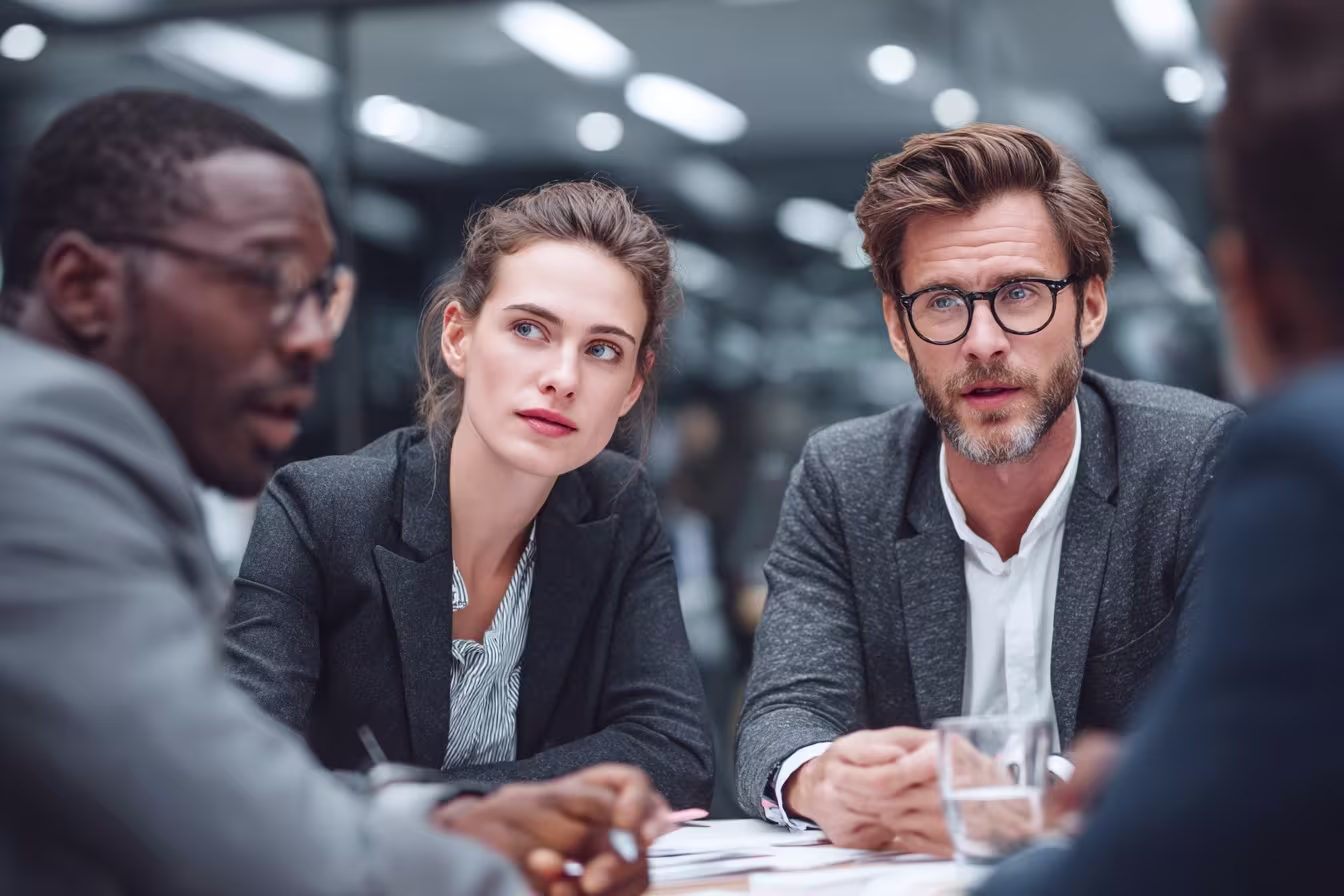 Diverse professionals using ITIL framework